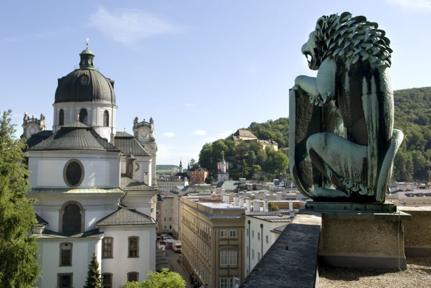 Salzburger Festspiele Festspiellöwe Dom Altstadt