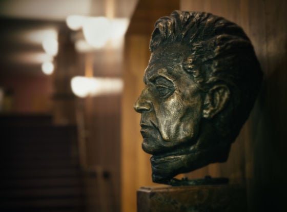 Grosses Festspielhaus: bust of Herbert von Karajan