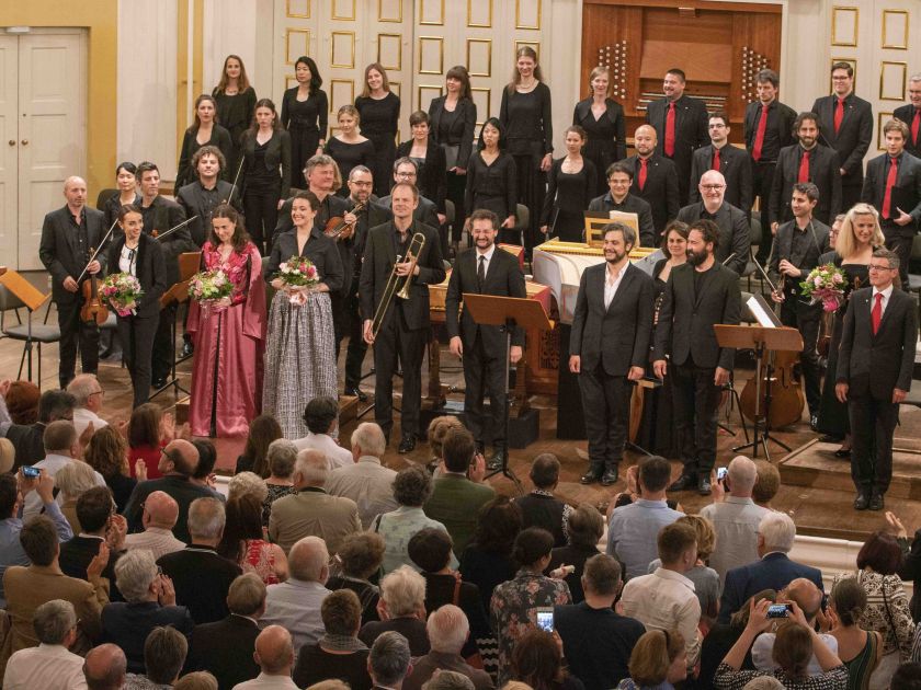 Konzert La morte d'Abel Lea Desandre Nuria Rial Julie Fuchs Gianluca Capuano Nahuel Di Pierro Christophe Dumaux Il canto di Orfeo Bachchor Salzburger Festspiele