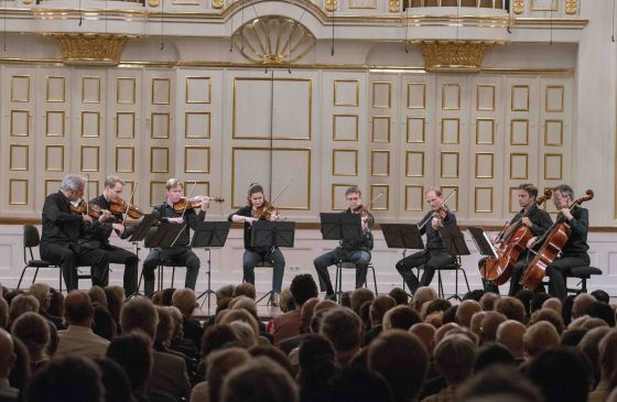 Kammerkonzert Wiener Philharmoniker Salzburger Festspiele 2019 Rainer Honeck, Christoph Koncz, Benjamin Morrison, Adela Frăsineanu, Tobias Lea, Tilman Kühn, Sebastian Bru, Raphael Flieder