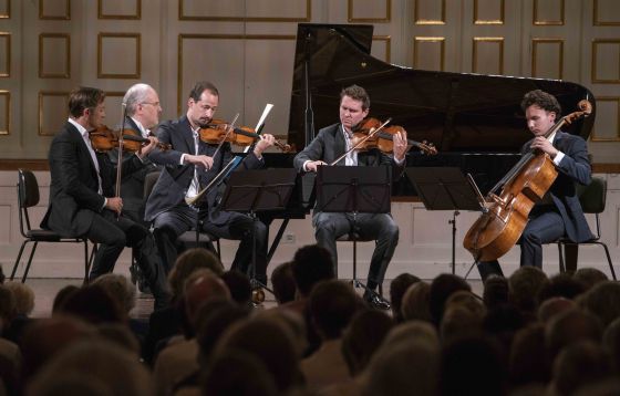 Kammerkonzert R. Capuçon · Chilemme · La Marca · Moreau · Angelich Salzburger Festspiele 2019 Guillaume Chilemme, Adrien La Marca, Nicholas Angelich, Renaud Capuçon, Edgar Moreau