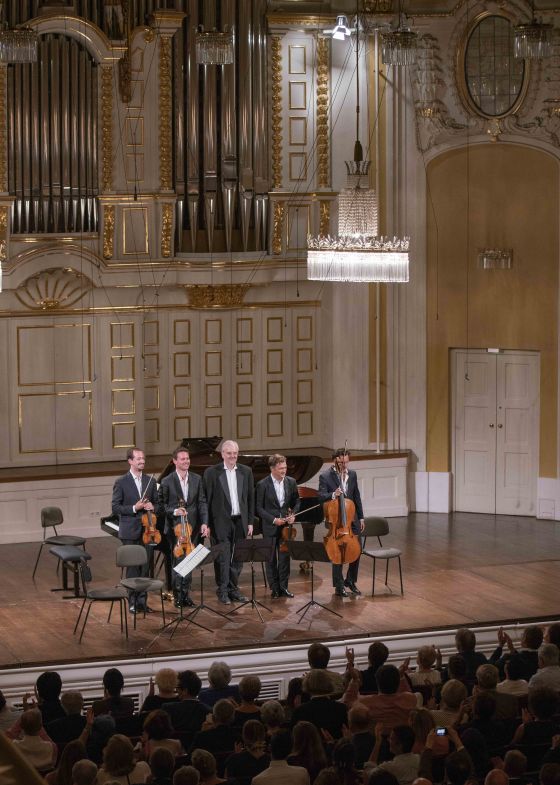 Kammerkonzert R. Capuçon · Chilemme · La Marca · Moreau · Angelich Salzburger Festspiele 2019 Guillaume Chilemme, Adrien La Marca, Nicholas Angelich, Renaud Capuçon, Edgar Moreau