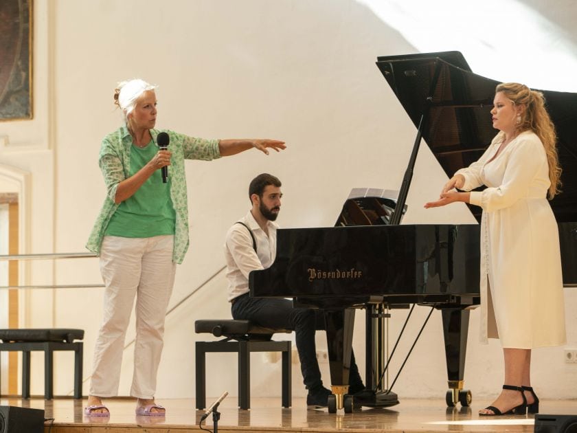 YSP Meisterklasse · von Otter Salzburger Festspiele 2019:Anne Sofie von Otter, Alfredo Abbati, Marie-Andrée Bouchard-Lesieur