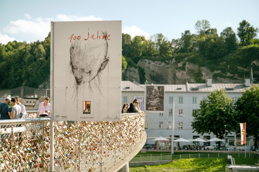 Jaume Plensa Poster Plakat Salzburger Festspiele