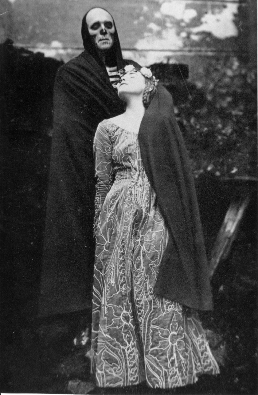 1920 Jedermann Dame der Tischgesellschaft-Werner Krauß Salzburger Festspiele