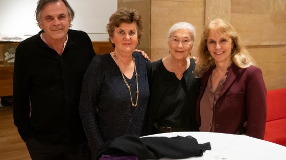 Edith Clever Helga Rabl-Stadler Festspielnadel mit Rubin Intendant Markus Hinterhäuser,Schauspiel Leiterin Bettina Hering