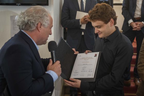 Joel Sandelson winner Herbert von Karajan Young Conductors Award.