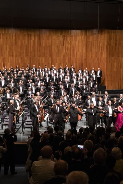 Salzburger Festspiele 2019 Berliner Philharmoniker 1 · Petrenko: Gijs Leenaars, Kirill Petrenko, Kwangchul Youn, Benjamin Bruns, Elisabeth Kulman, Marlis Petersen, Berliner Philharmoniker