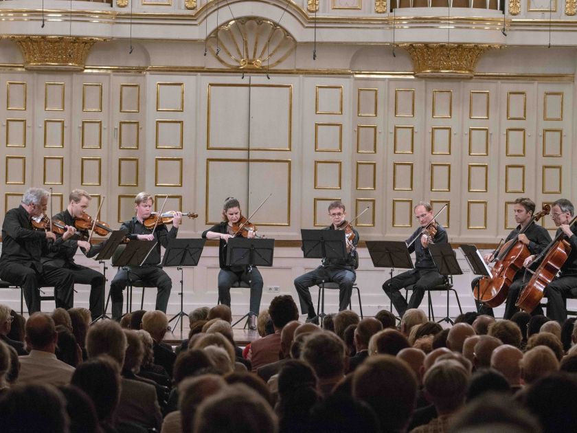 Kammerkonzert Wiener Philharmoniker Salzburger Festspiele 2019 Rainer Honeck, Christoph Koncz, Benjamin Morrison, Adela Frăsineanu, Tobias Lea, Tilman Kühn, Sebastian Bru, Raphael Flieder