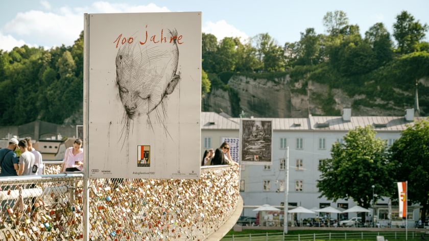 Jaume Plensa Poster Plakat Salzburger Festspiele