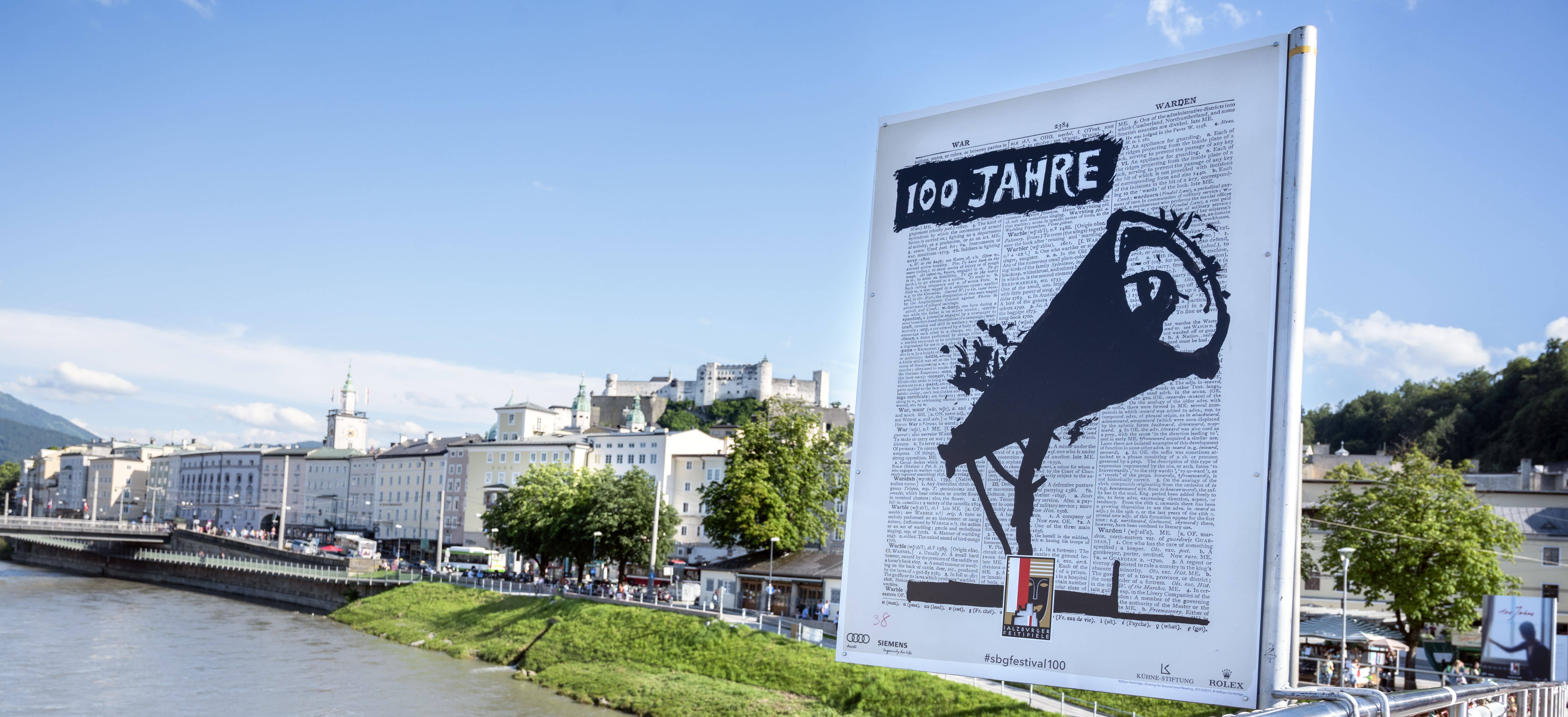 William Kentridge 100 years of Salzburg Festival Poster