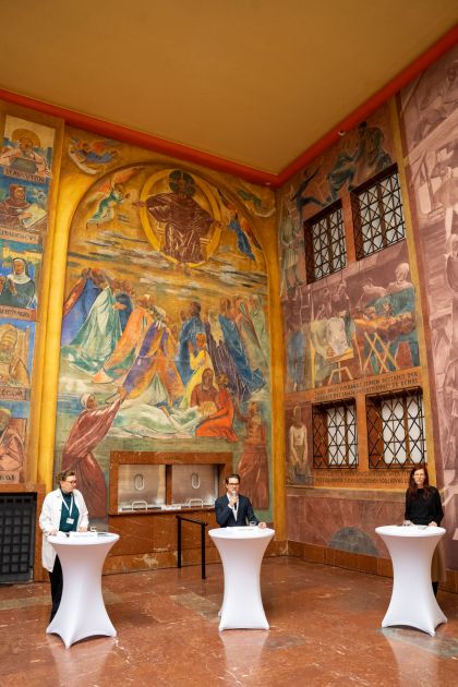Heike Fricke-Tinzl, Kaufmännischer Direktor der Salzburger Festspiele Lukas Crepaz und Dipl. Ing. Eva Hody, Bundesdenkmalamt